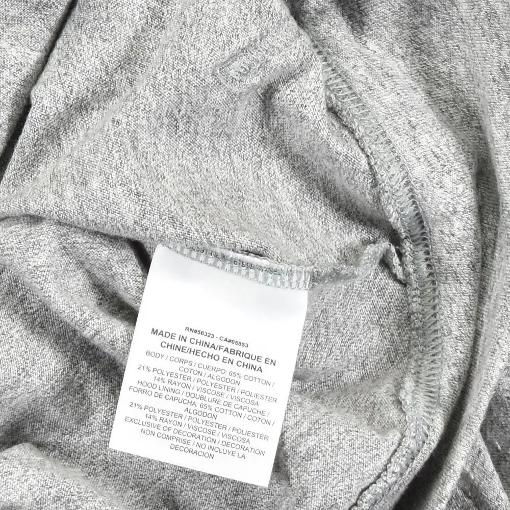 Nike Womens Full Zip Hoodie Sweatshirt Medium M Heather Gray Lightweight Jacket